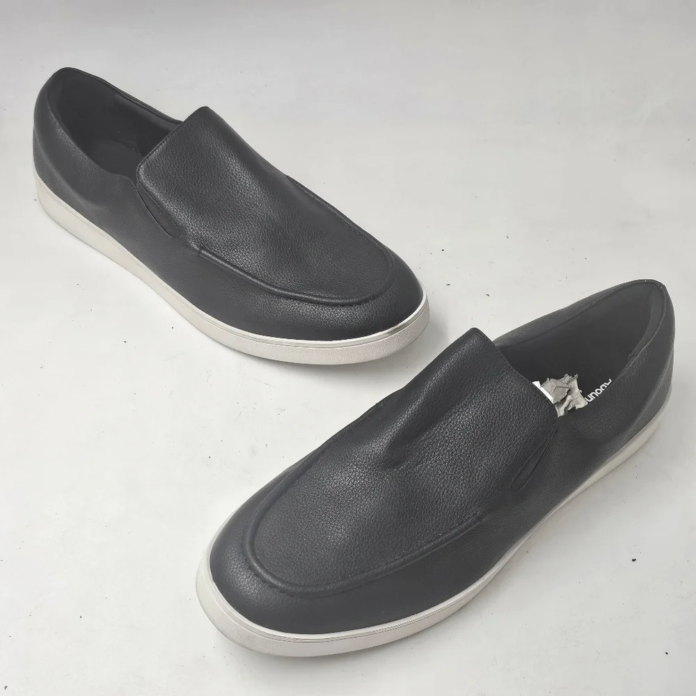 Abound Keaton Slip On Sneakers Black White Sole Cushioned Comfort Size 13